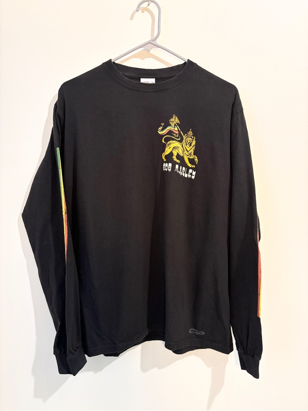 Bob Marley Lion of Judah Black Long Sleeve Graphic Shirt